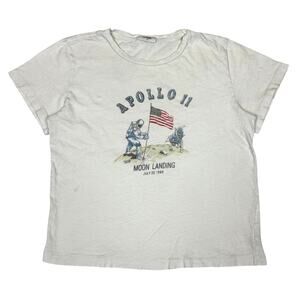 Re/Done Apollo 11 Moon Landing Baby T Shirt Women's XS Retro